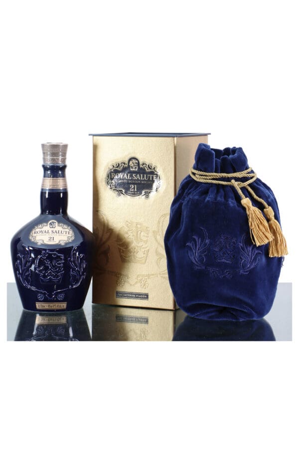 Chivas Salute 21 year old Sapphire Flagon